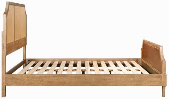 Woven Cane Queen Platform Bed