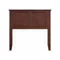Pemberly Row King Wood Panel Headboard, Walnut Finish, Solid Hardwood Construction, 80.75 in x 50 in, Classic Design for Bedroom Use, Fits Standard Metal Bed Frames