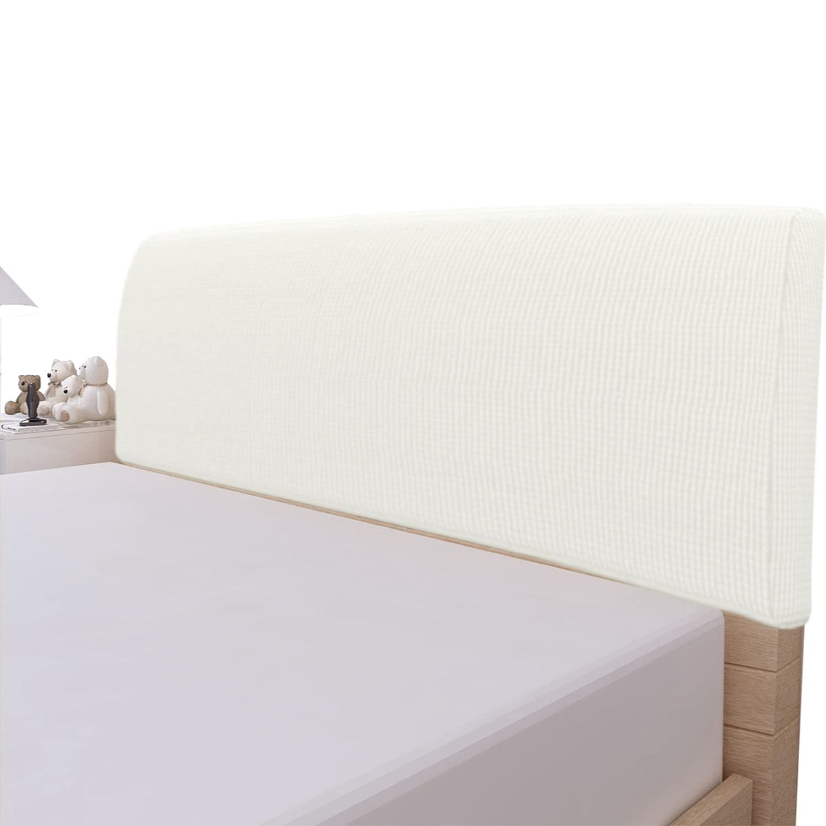Easy-Going Stretch Jacquard Bed Headboard Cover, Twin, Navy