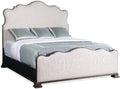 Hooker Furniture Charleston Cal King Fabric Upholstered Bed in Black Cherry