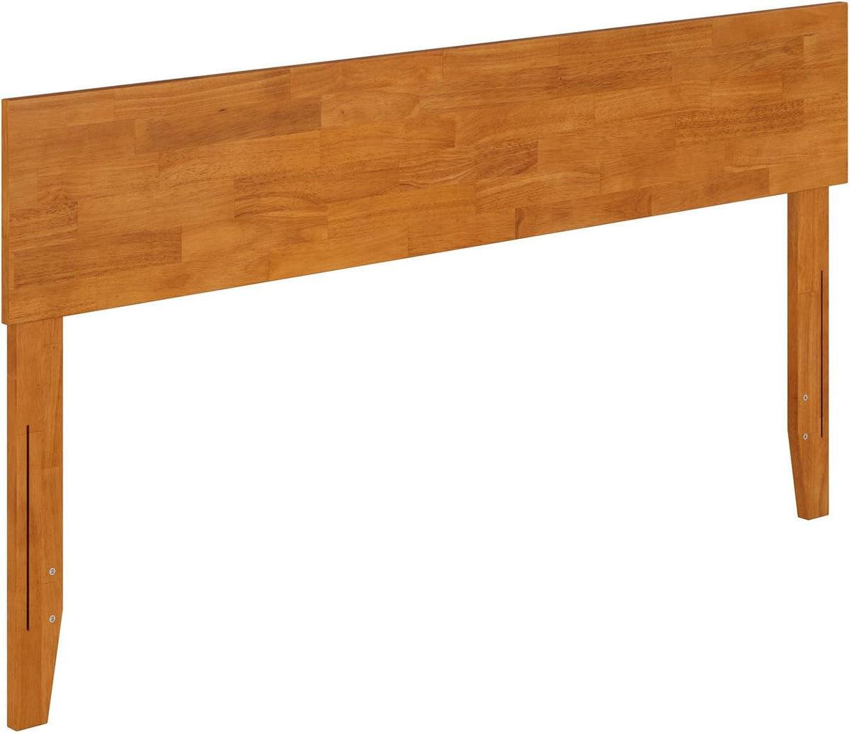 AFI, Orlando Queen Adjustable Modern Wood Panel Headboard, Light Toffee