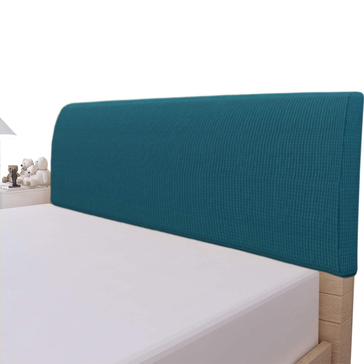 Easy-Going Stretch Jacquard Bed Headboard Cover, Twin, Navy