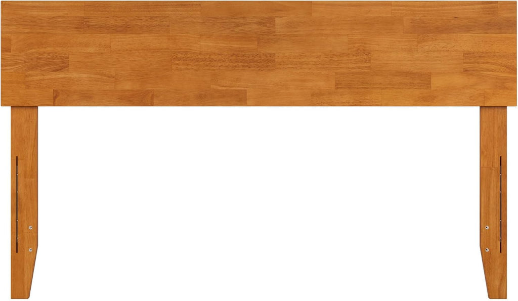 AFI, Orlando Full Adjustable Modern Wood Panel Headboard, Light Toffee