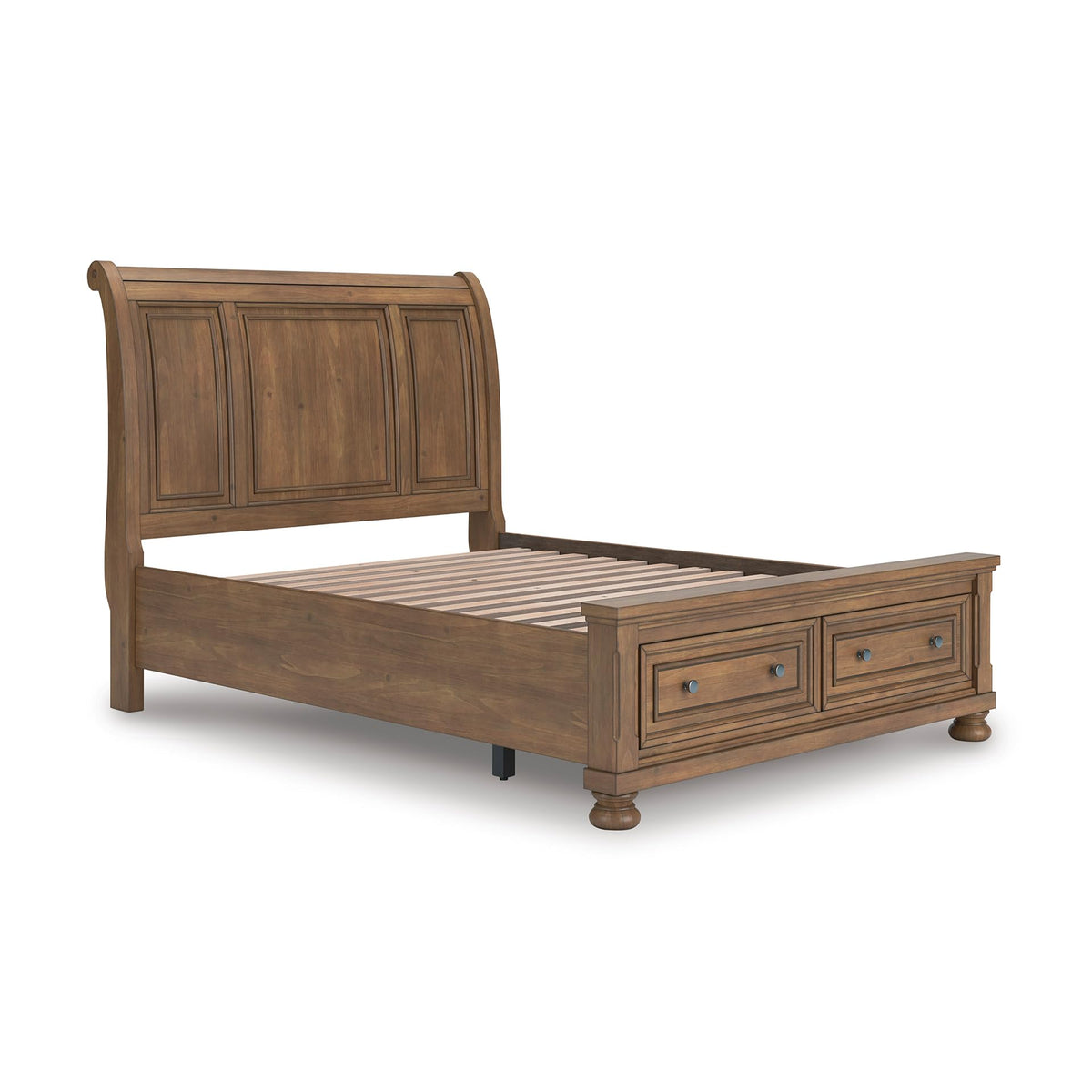 Signature Design by Ashley King/Cal King Panel Headboard Only, Rustic Brown