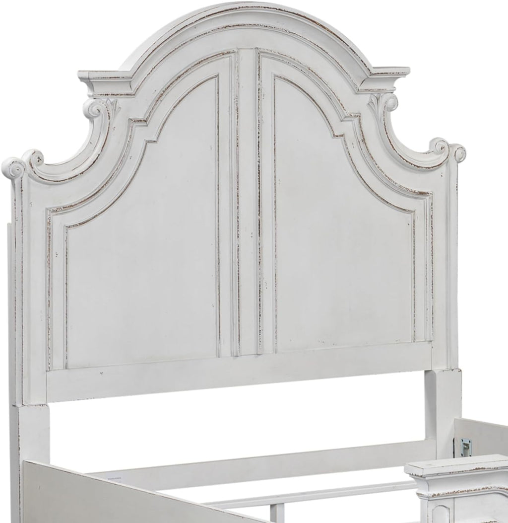 Liberty Furniture Magnolia Manor King Panel Headboard Antique White Finish