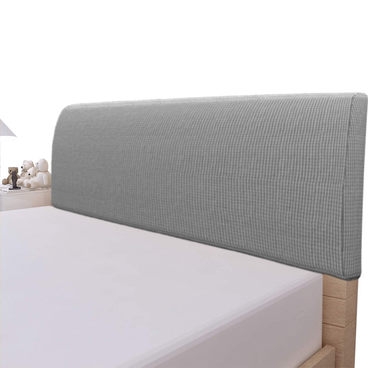 Easy-Going Stretch Jacquard Bed Headboard Cover, Twin, Navy