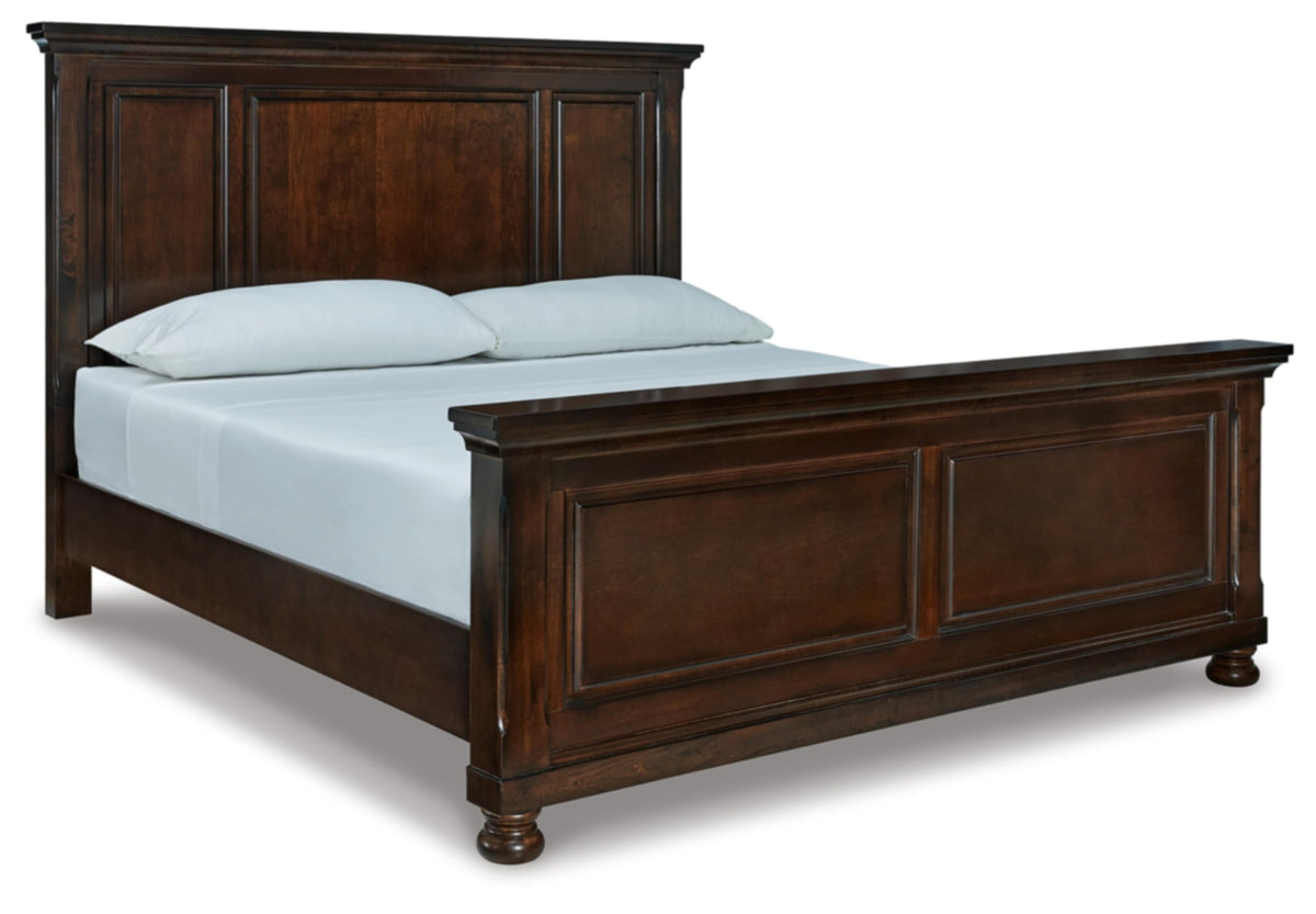 Signature Design by Ashley King/Cal King Panel Headboard Only, Rustic Brown