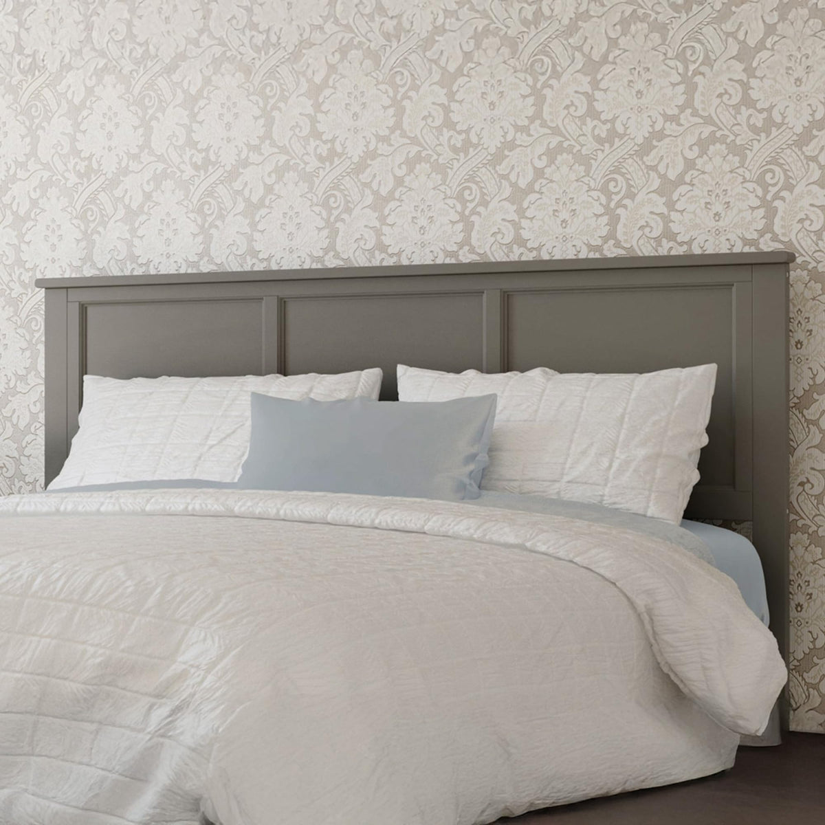 AFI, Madison King Solid Wood Panel Headboard, Walnut