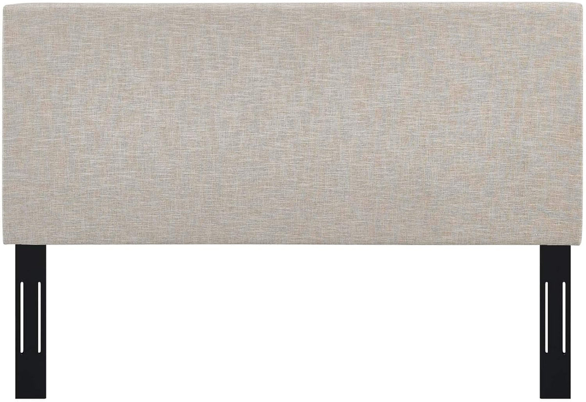 Modway Taylor Full/Queen Upholstered Linen Fabric Headboard, Beige