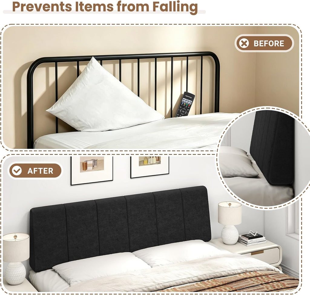 Queen Size Headboard Only-No Assembly Required, Black