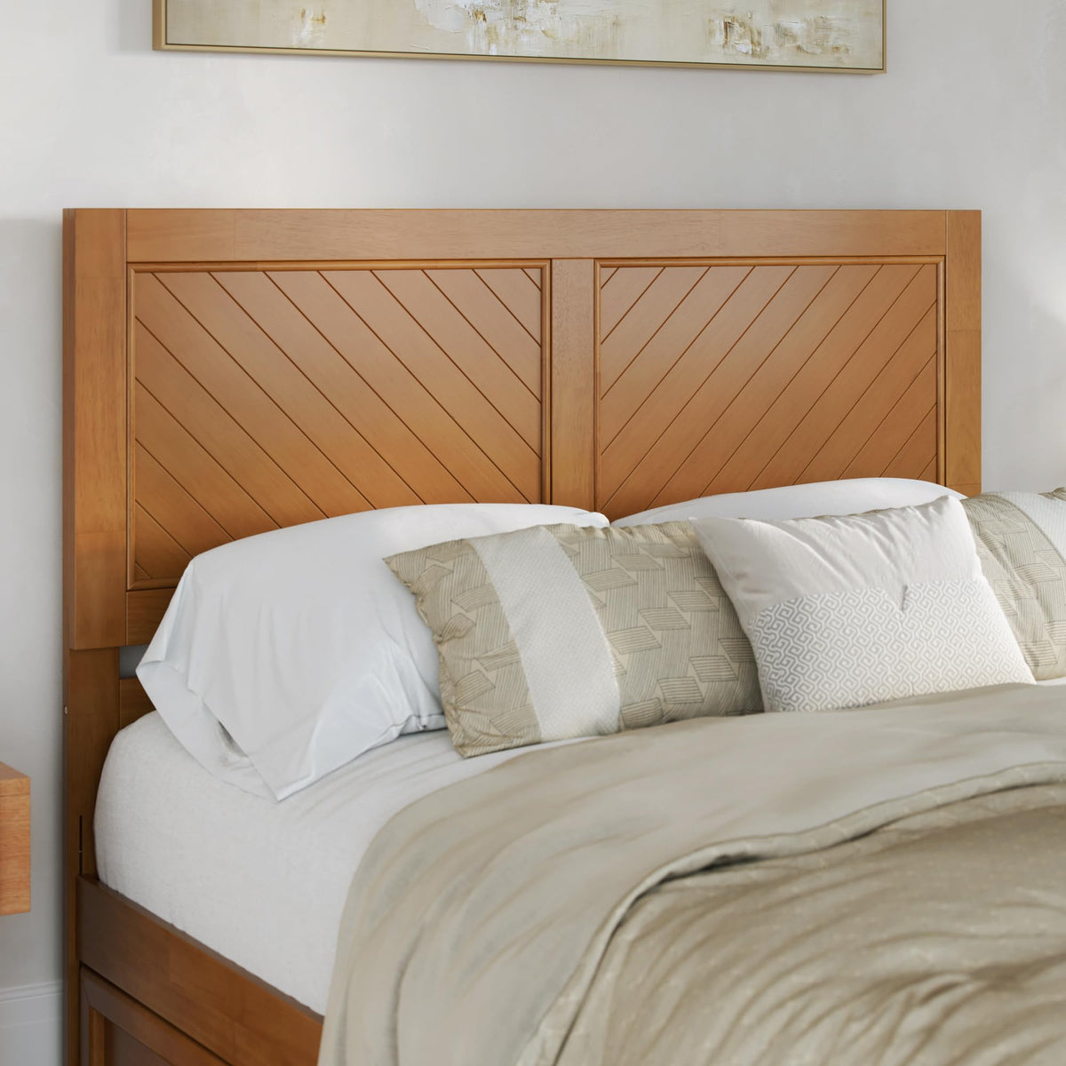 AFI, Canyon Queen Solid Wood Rustic Farmhouse Headboard, Barnwood