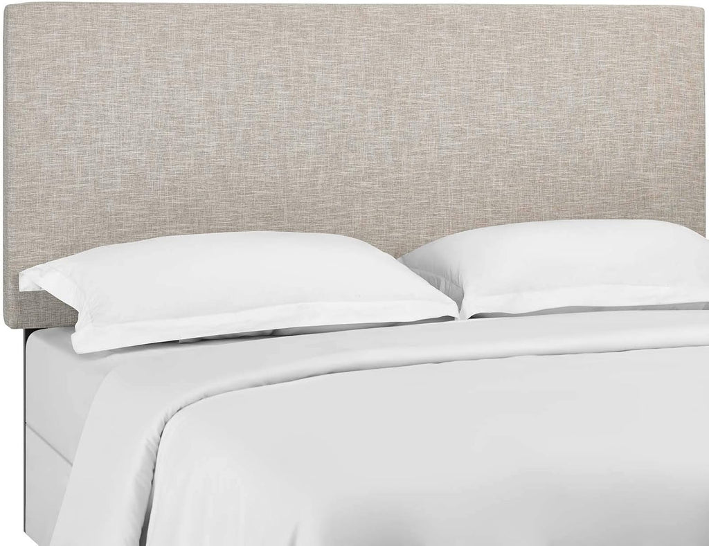 Modway Taylor Full/Queen Upholstered Linen Fabric Headboard, Beige