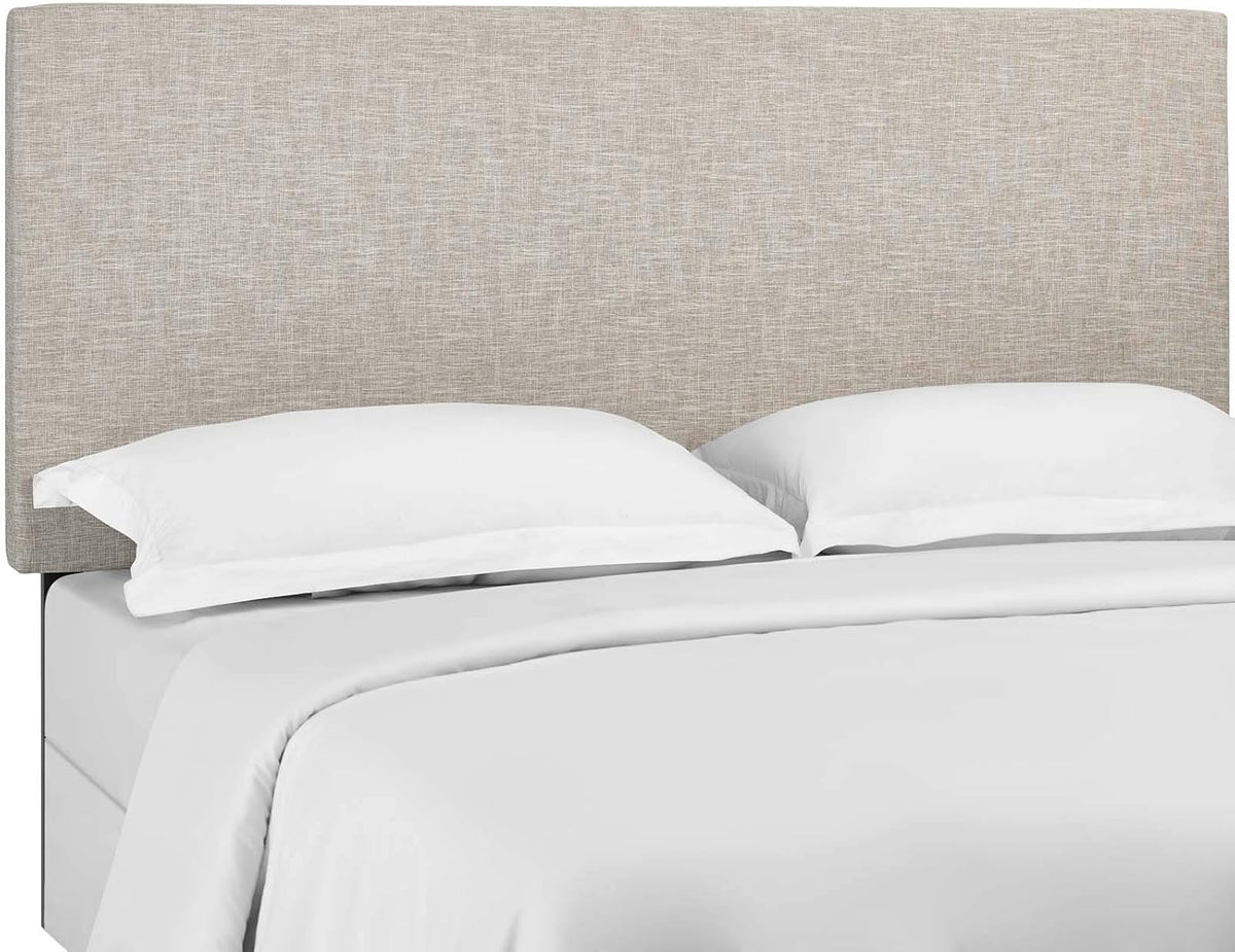Modway Taylor Full/Queen Upholstered Linen Fabric Headboard, Beige