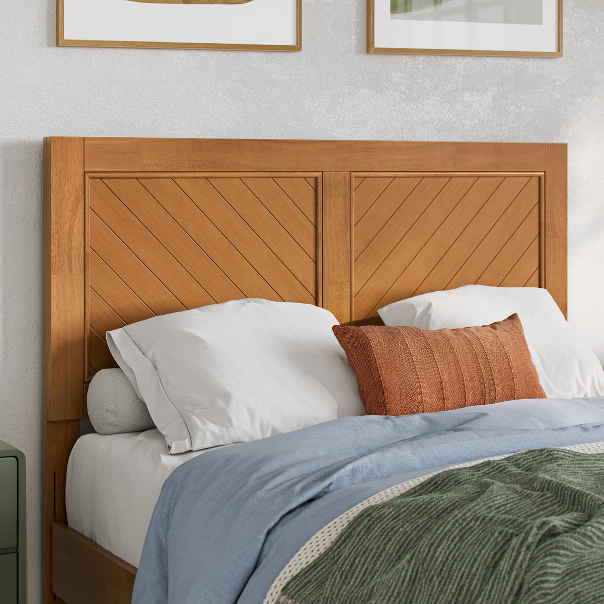 AFI, Canyon Queen Solid Wood Rustic Farmhouse Headboard, Barnwood