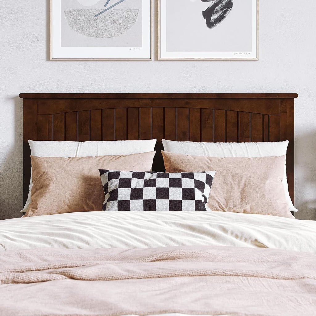 AFI, Nantucket Full Solid Wood Panel Headboard, Walnut