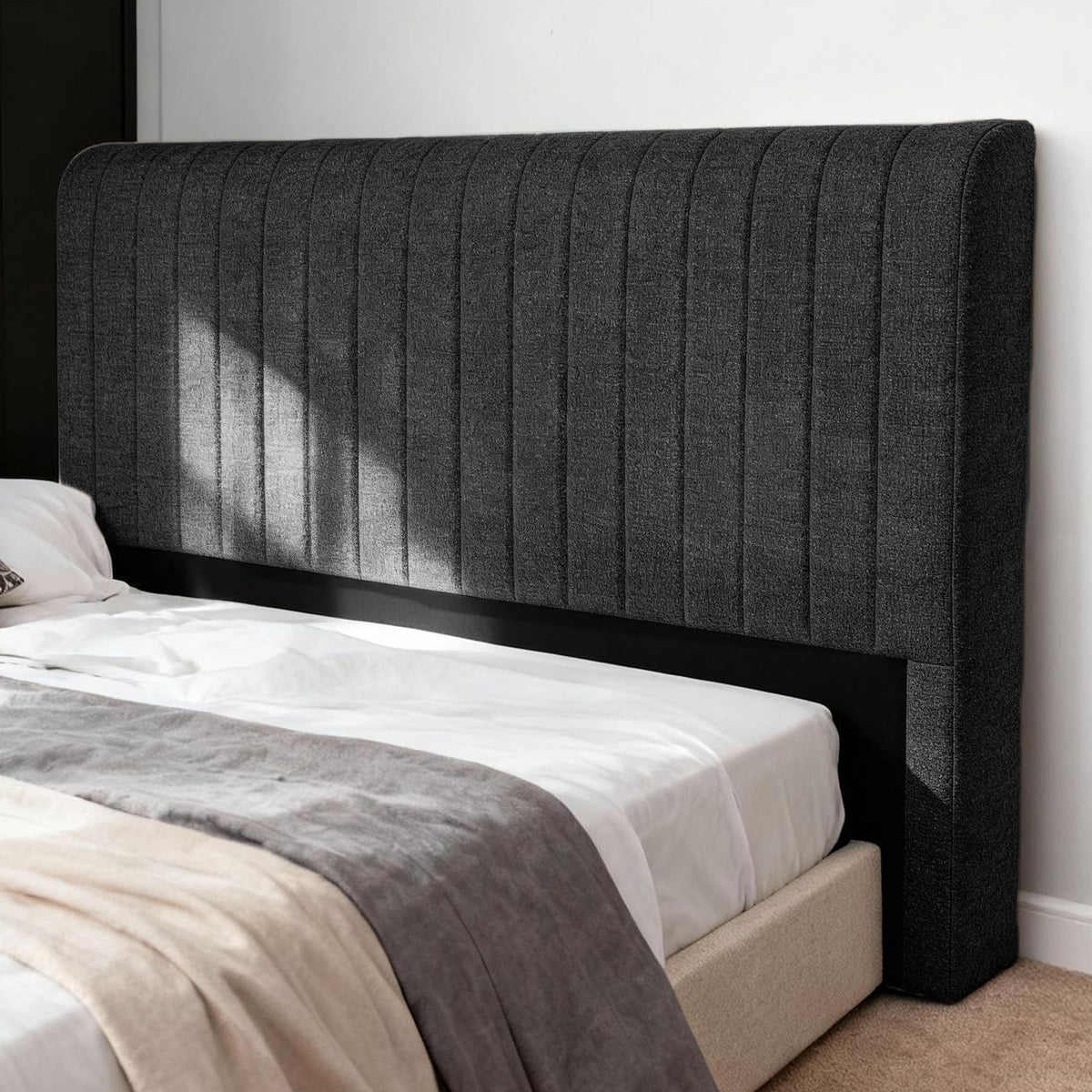 Universal Chenille Boneless Queen Headboard, No Assembly Required