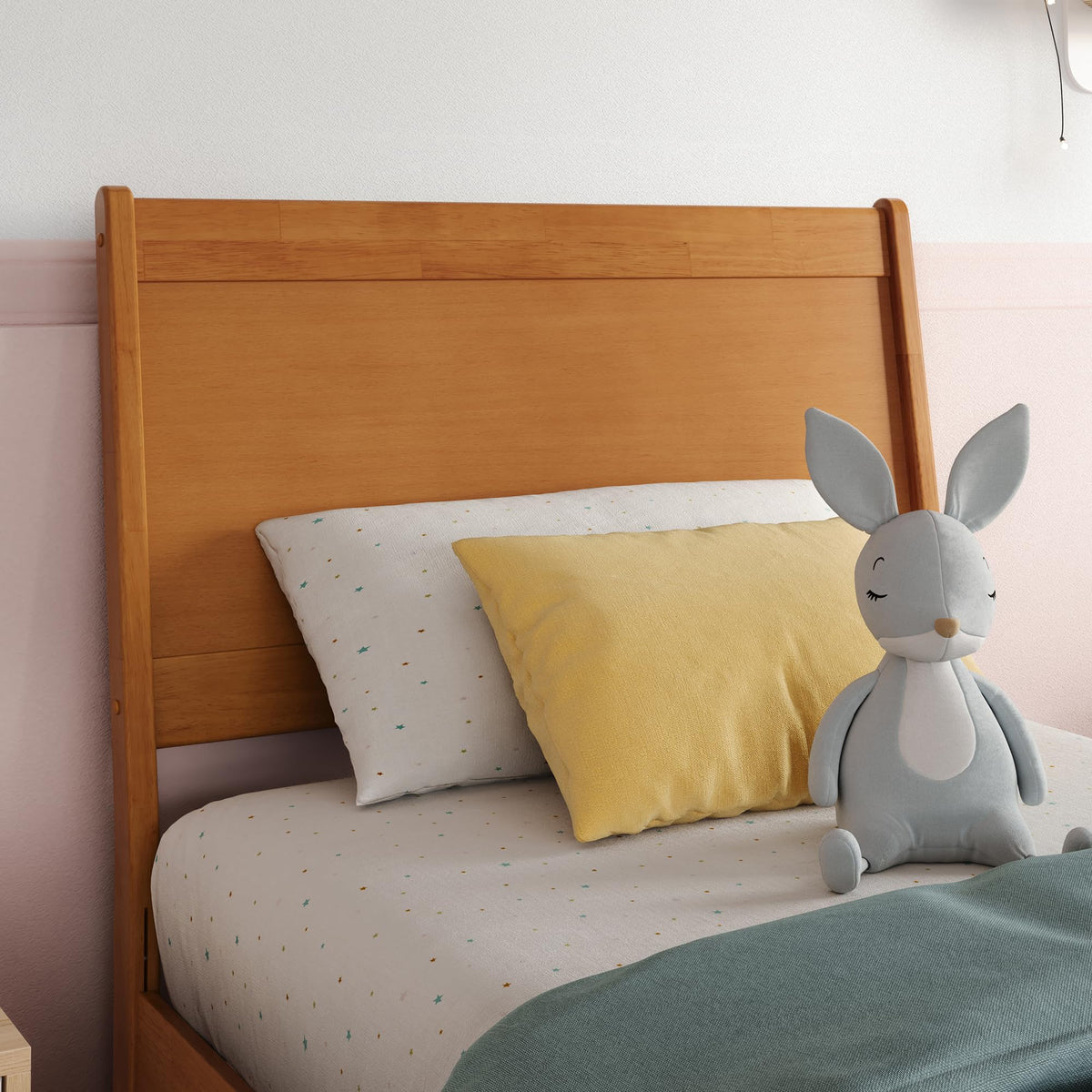 AFI, Casanova Full Solid Wood Panel Headboard, Walnut