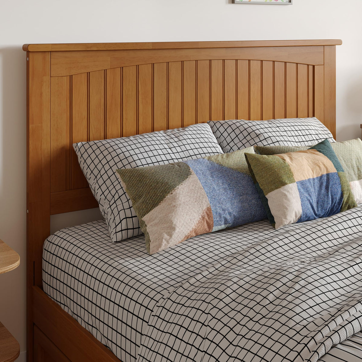 AFI, Nantucket Full Solid Wood Panel Headboard, Walnut