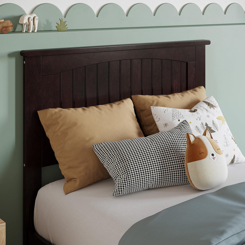 AFI, Nantucket Full Solid Wood Panel Headboard, Walnut
